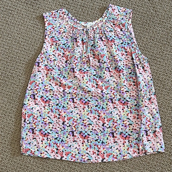 Rebecca Taylor Margo Floral Silk Sleeveless Top size 2 - Picture 1 of 14